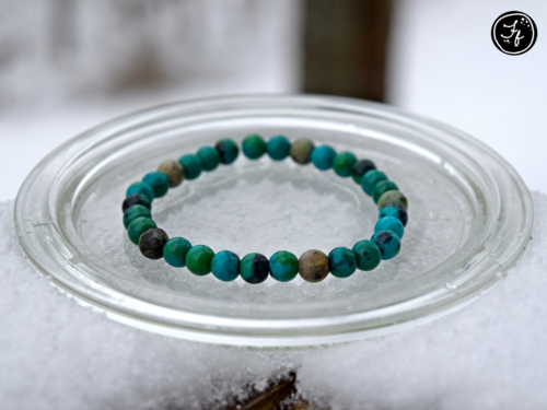 Chrysocolla & African Turquoise Bracelet